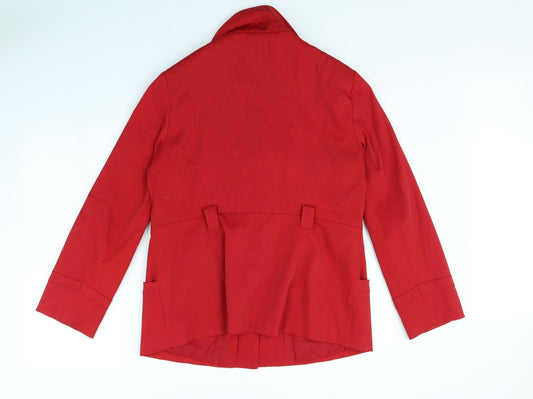 BHS Womens Red   Overcoat Coat Size 16