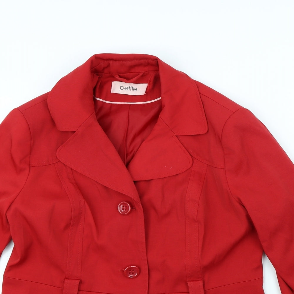 BHS Womens Red   Overcoat Coat Size 16