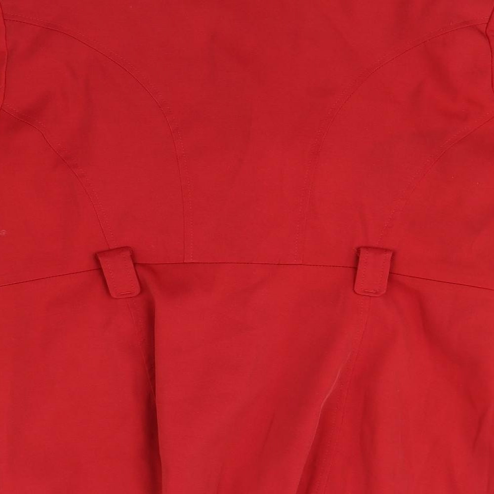 BHS Womens Red   Overcoat Coat Size 16