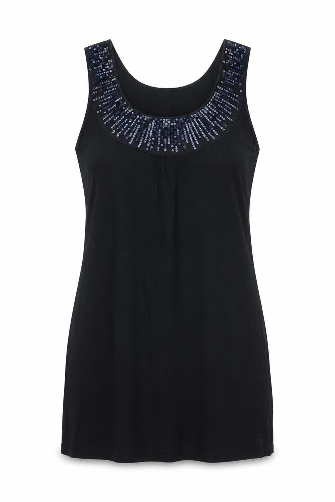 ESPRIT Womens Black   Basic Tank Size L