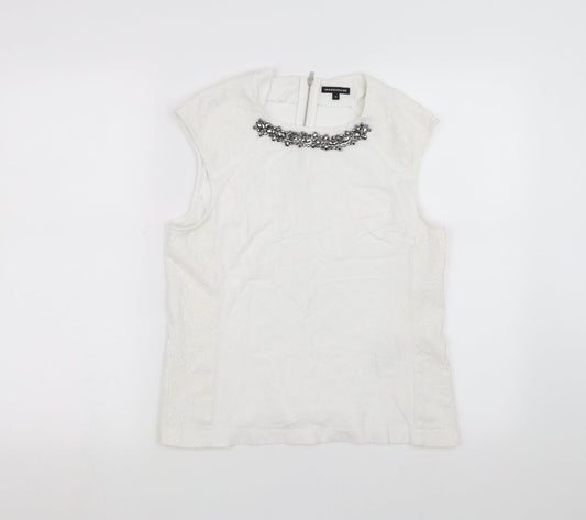Warehouse Womens White   Basic Tank Size M