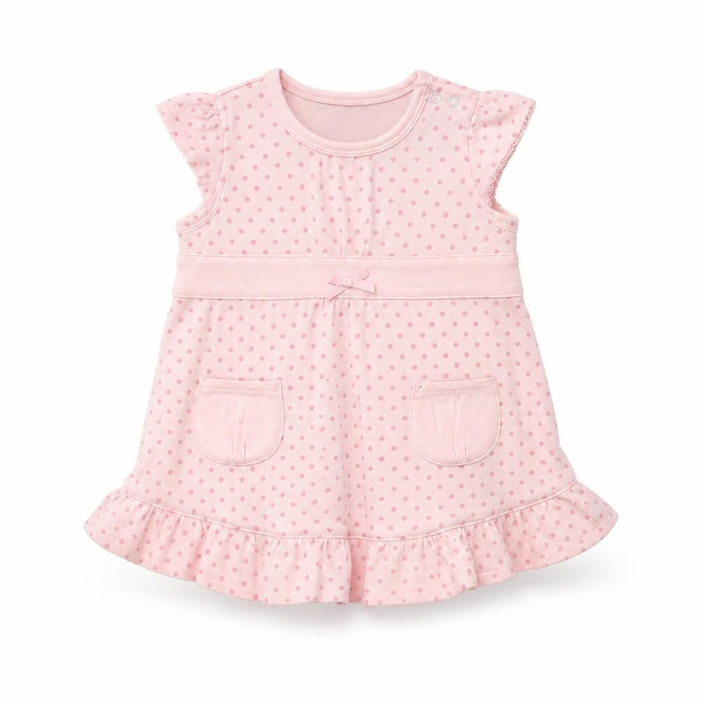MINIMODE Baby Pink Polka Dot  A-Line  Size 3-6 Months