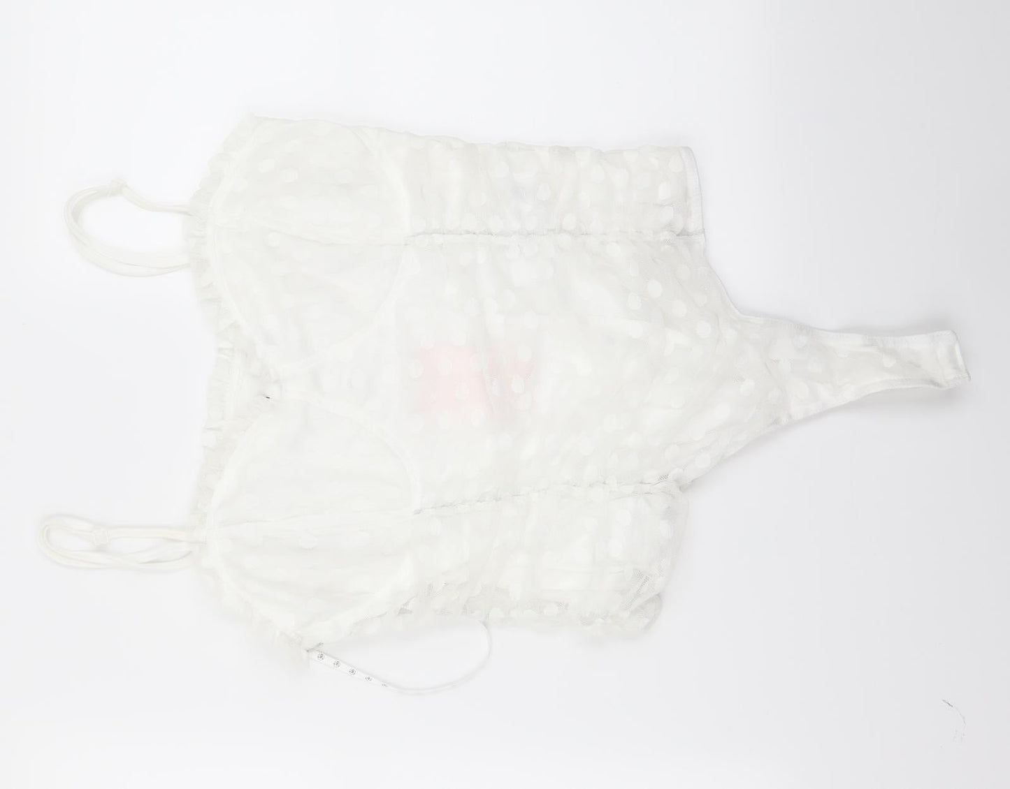 Preworn Womens White   Cropped Blouse Size 12