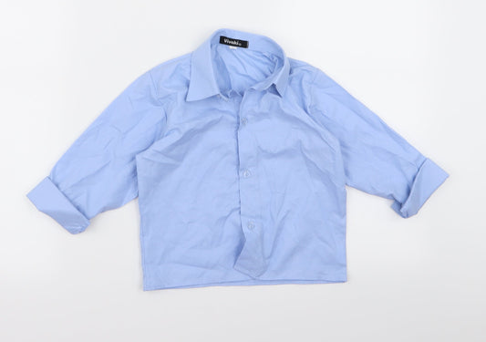 VivaKi Boys Blue   Basic Button-Up Size 3 Years