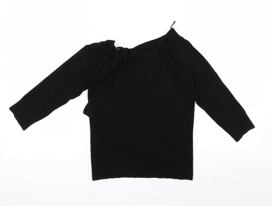 selet Womens Black   Basic T-Shirt Size 10  - v