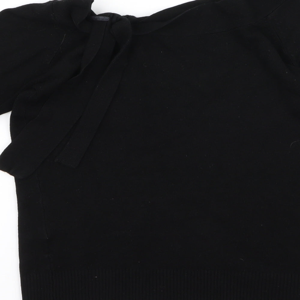 selet Womens Black   Basic T-Shirt Size 10  - v