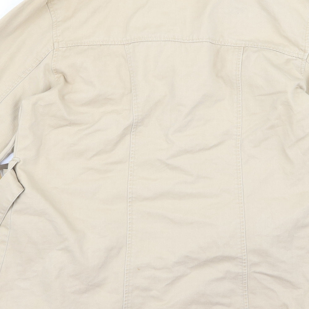 New Look Womens Beige   Trench Coat Coat Size M