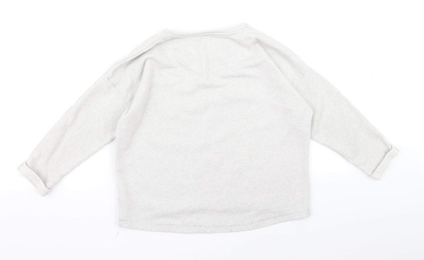 NEXT Girls Grey  Rayon Pullover Jumper Size M