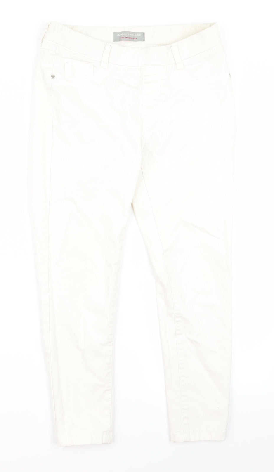 Dorothy Perkins Womens White   Trousers  Size 8 L21 in