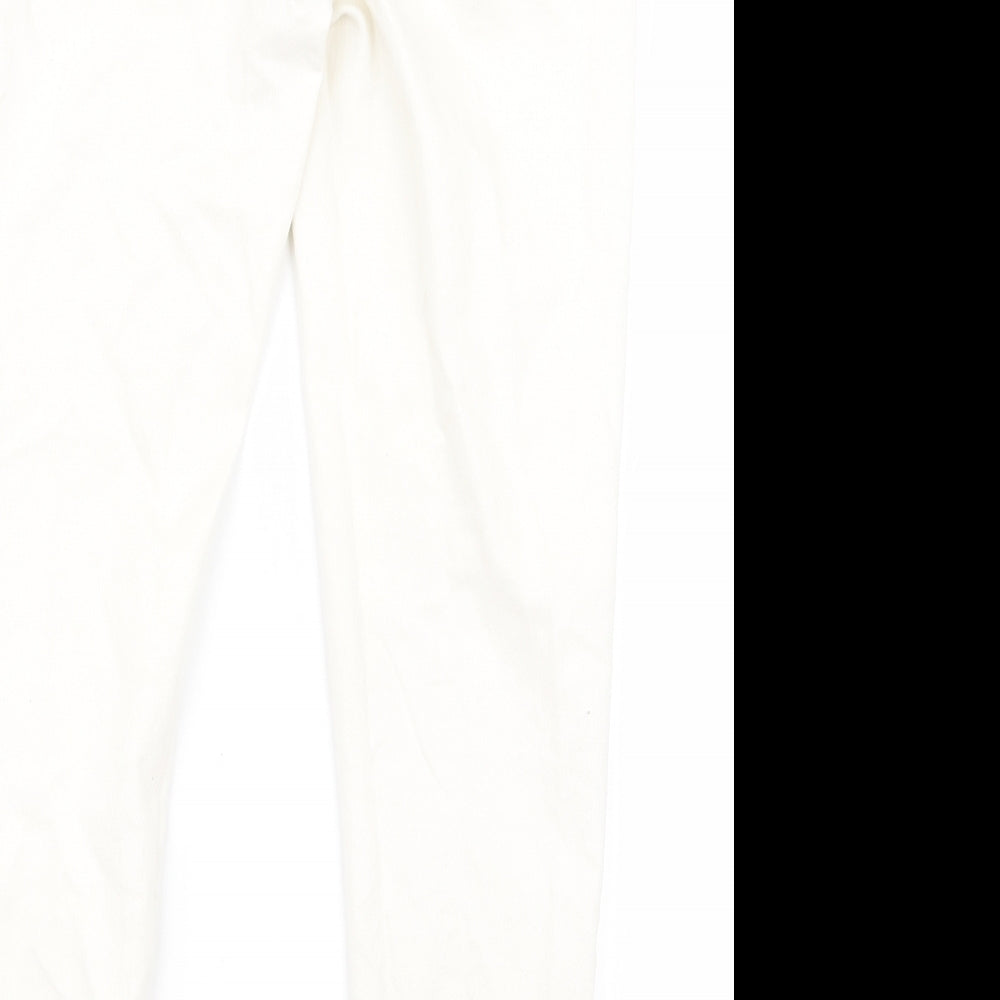 Dorothy Perkins Womens White   Trousers  Size 8 L21 in