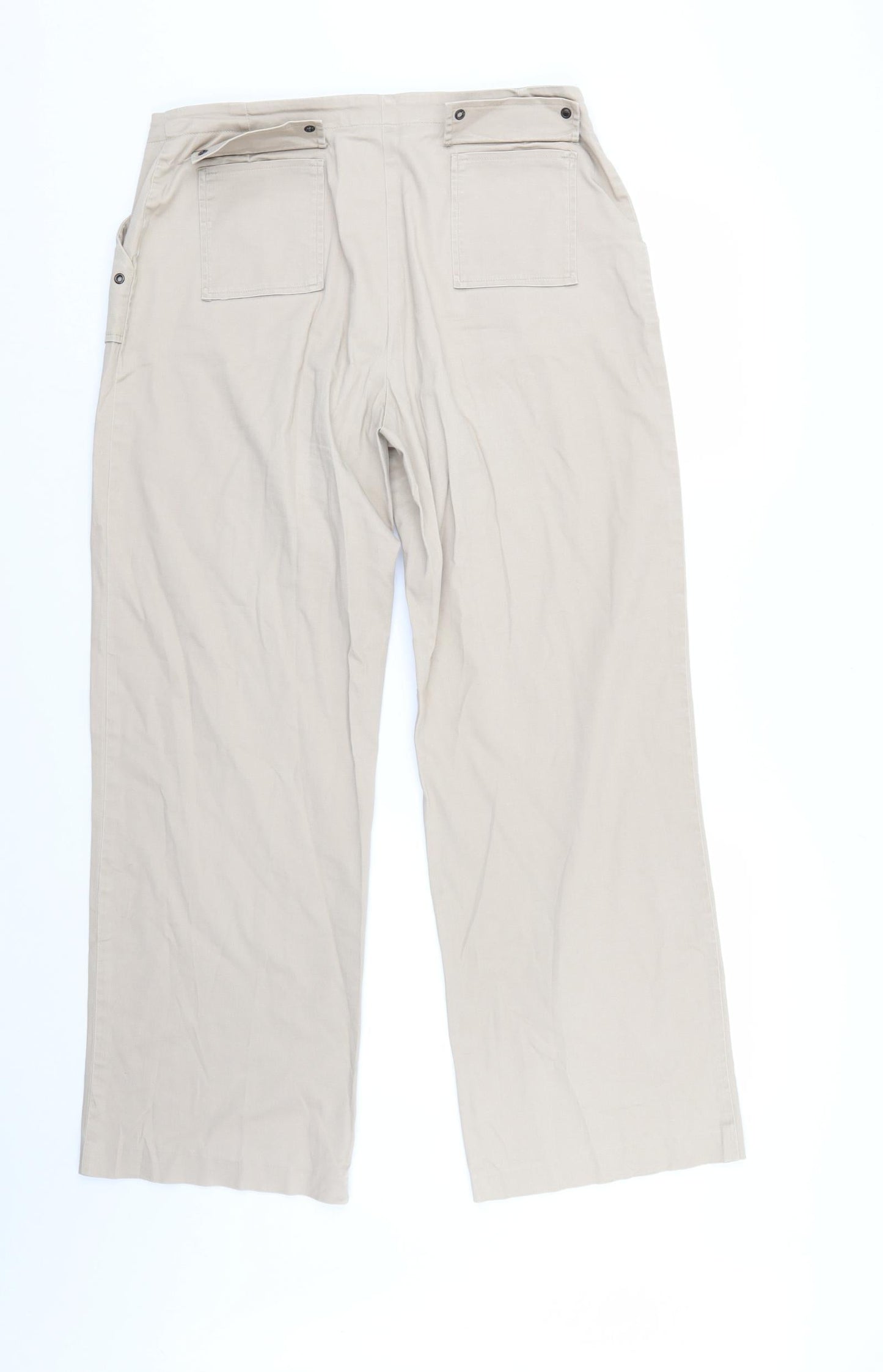 Klass Womens Beige   Trousers  Size 16 L28 in