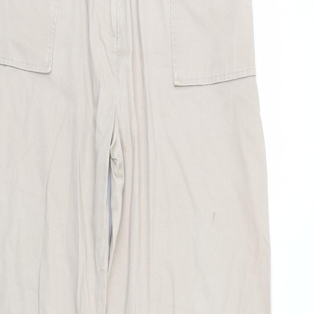 Klass Womens Beige   Trousers  Size 16 L28 in