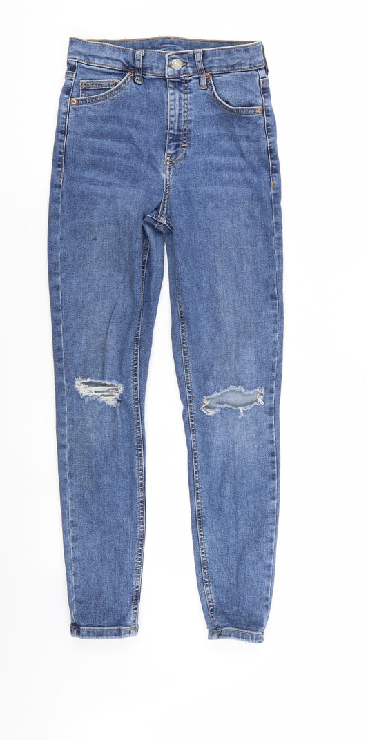 Preworn Mens Blue  Denim Straight Jeans Size 26 L30 in
