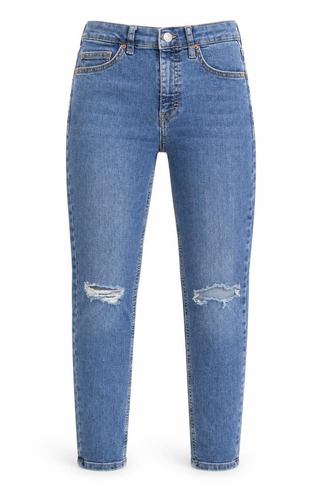 Preworn Womens Blue  Denim Straight Jeans Size 26 L30 in