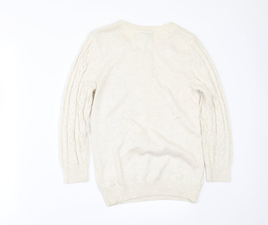 H&M Womens Ivory   Pullover Jumper Size XS