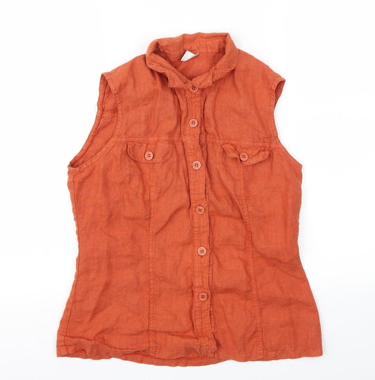 ICE Womens Orange   Basic T-Shirt Size L