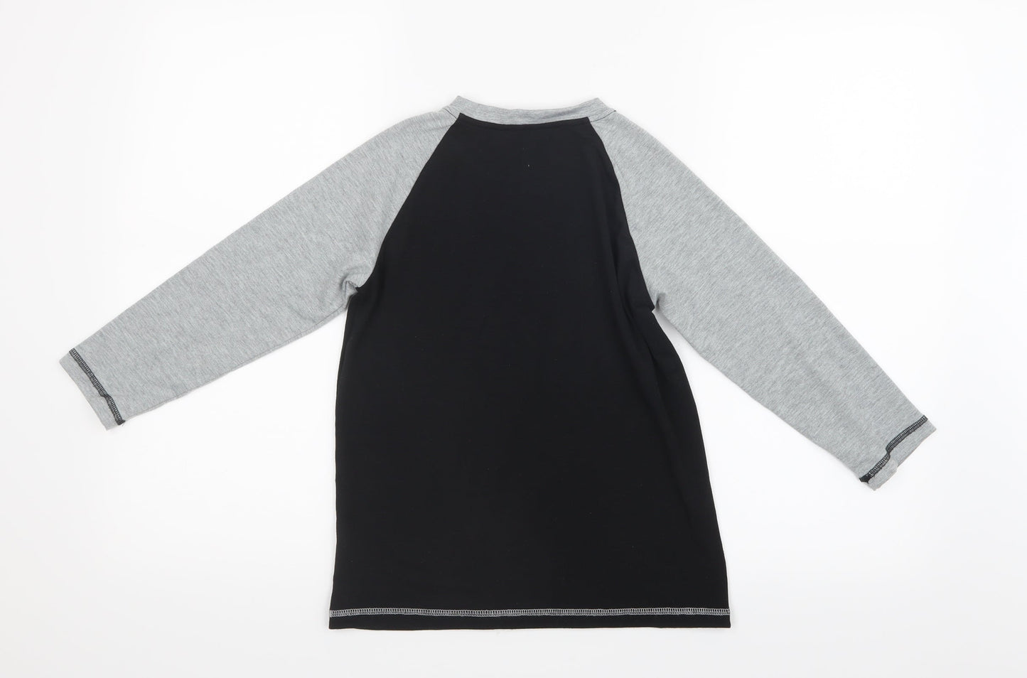 PatPat Boys Black   Basic T-Shirt Size 8-9 Years