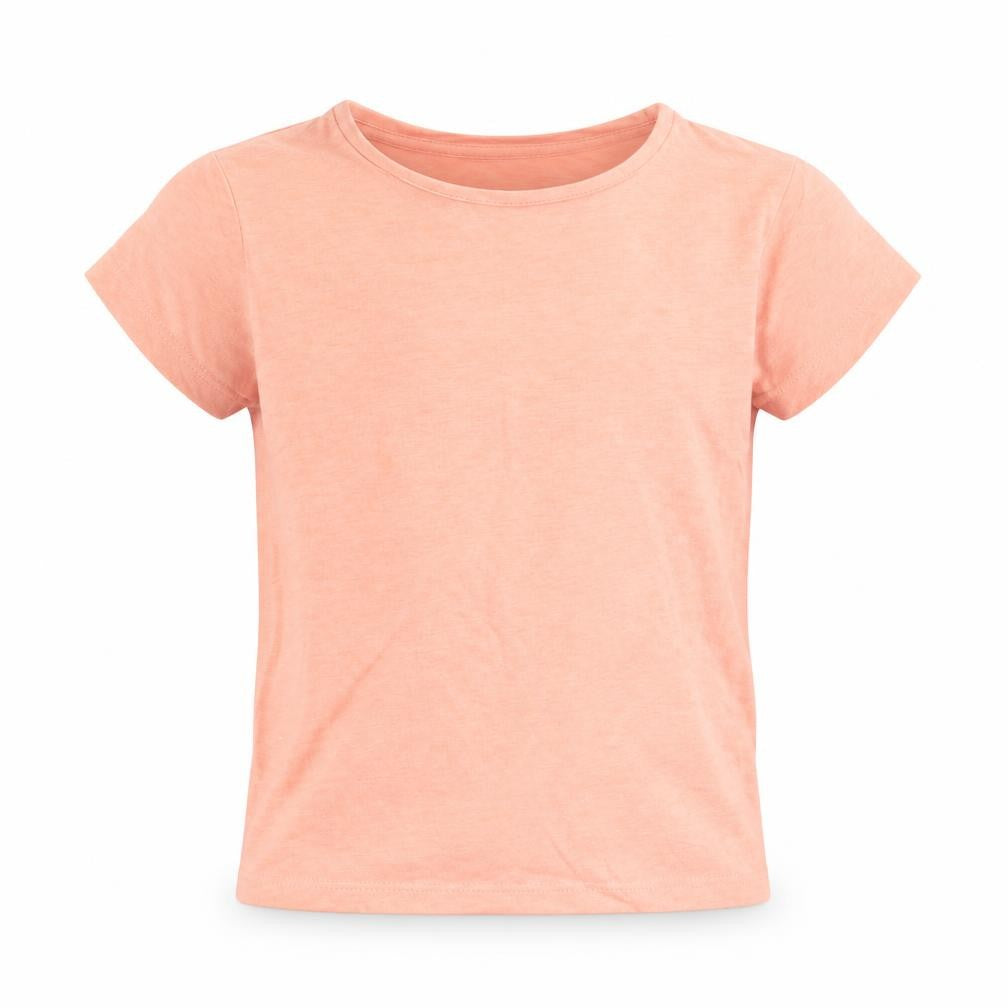Front view of Mothercare boys’ orange basic t-shirt, size 2-3, years - neon