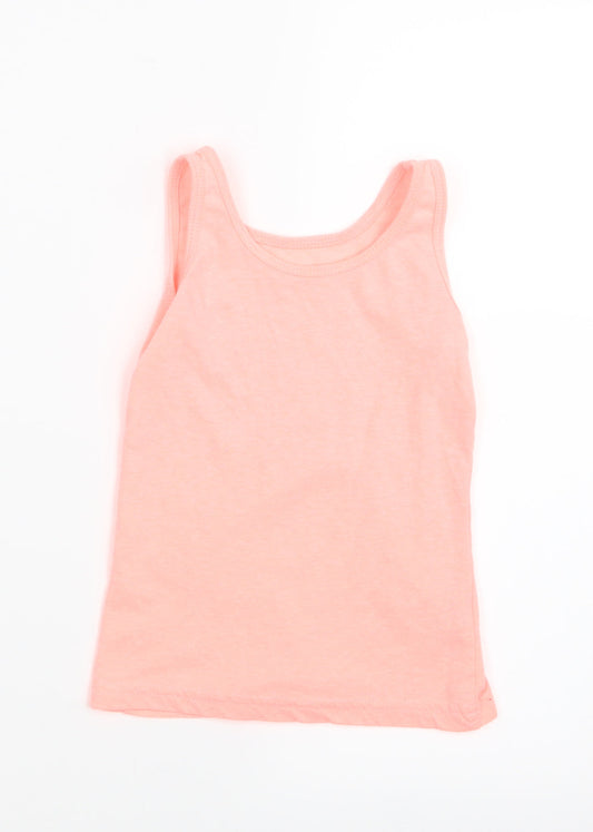Primark Girls Orange   Basic Tank Size 5-6 Years