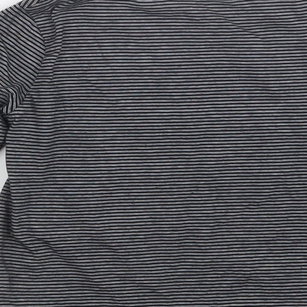 NEXT Boys Black Striped  Basic T-Shirt Size 5 Years