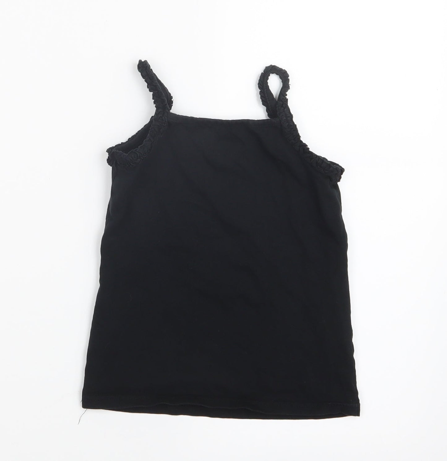 Matalan Girls Black   Basic T-Shirt Size 4-5 Years