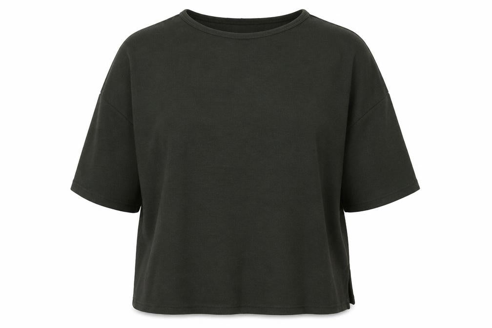 Front view of Dorothy Perkins women’s green knit jumper, size UK 16