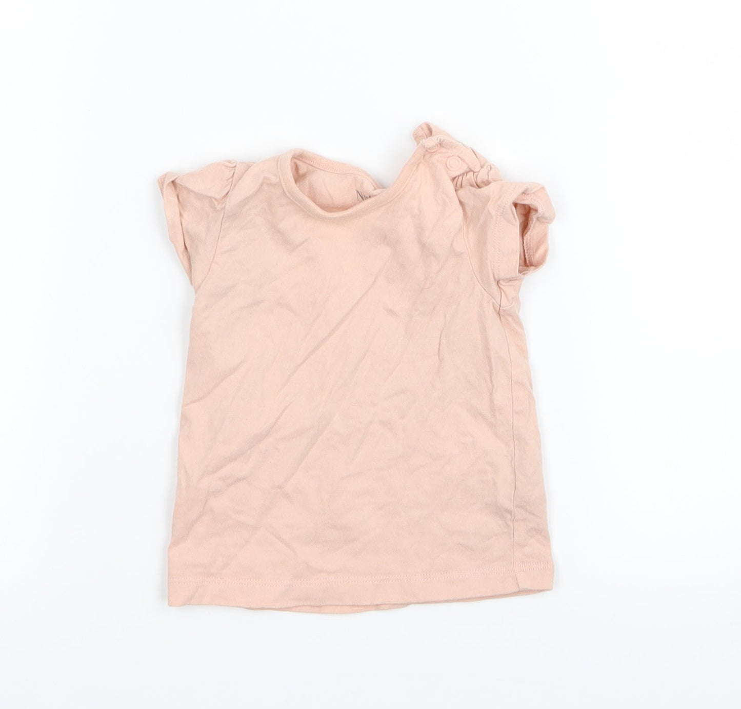 Nutmeg Girls Pink   Basic T-Shirt Size 3-6 Months