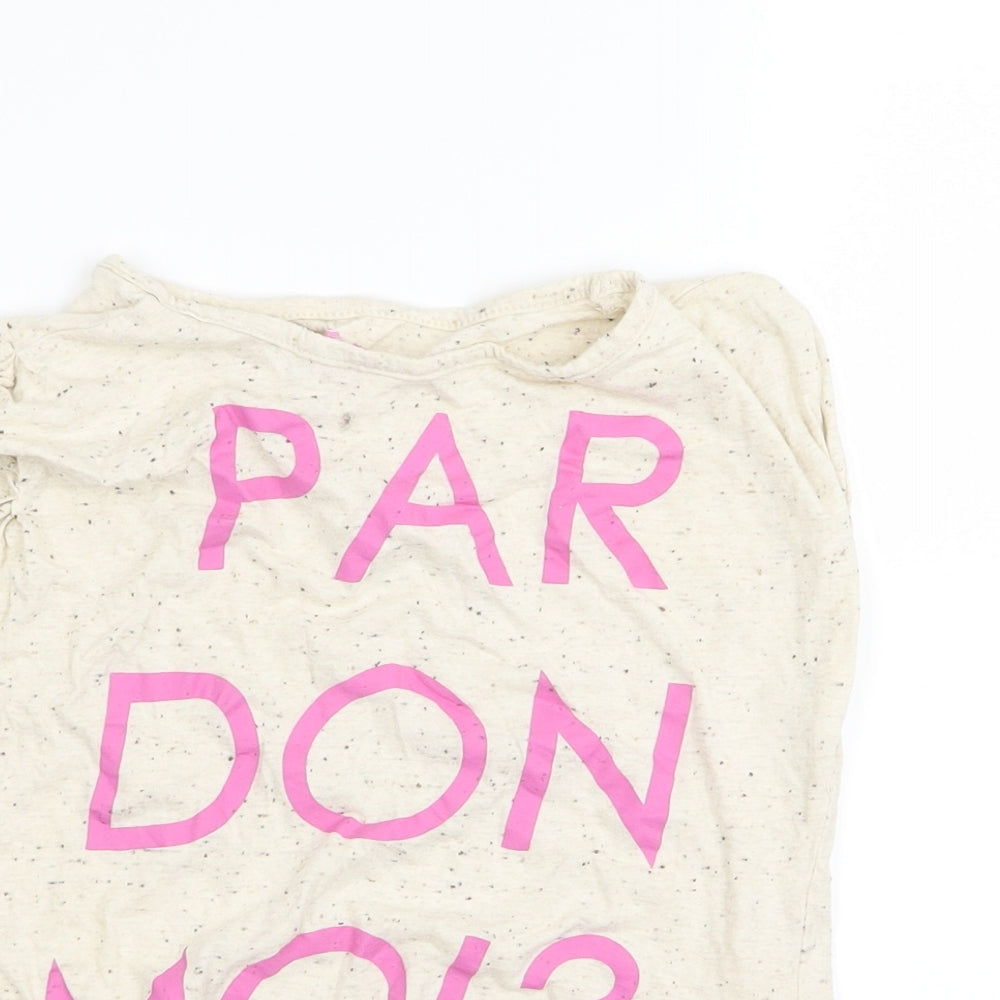 YD Girls Beige   Basic T-Shirt Size 10 Years