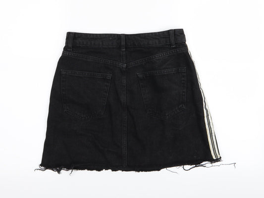denim and co Womens Black  Denim Mini Skirt Size 8