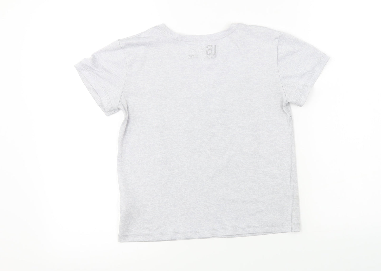 US Athletic  Boys Grey   Basic T-Shirt Size 10 Years