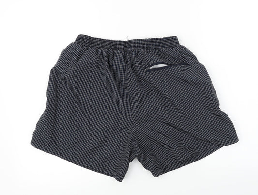 OCV Mens Grey Check  Bermuda Shorts Size L