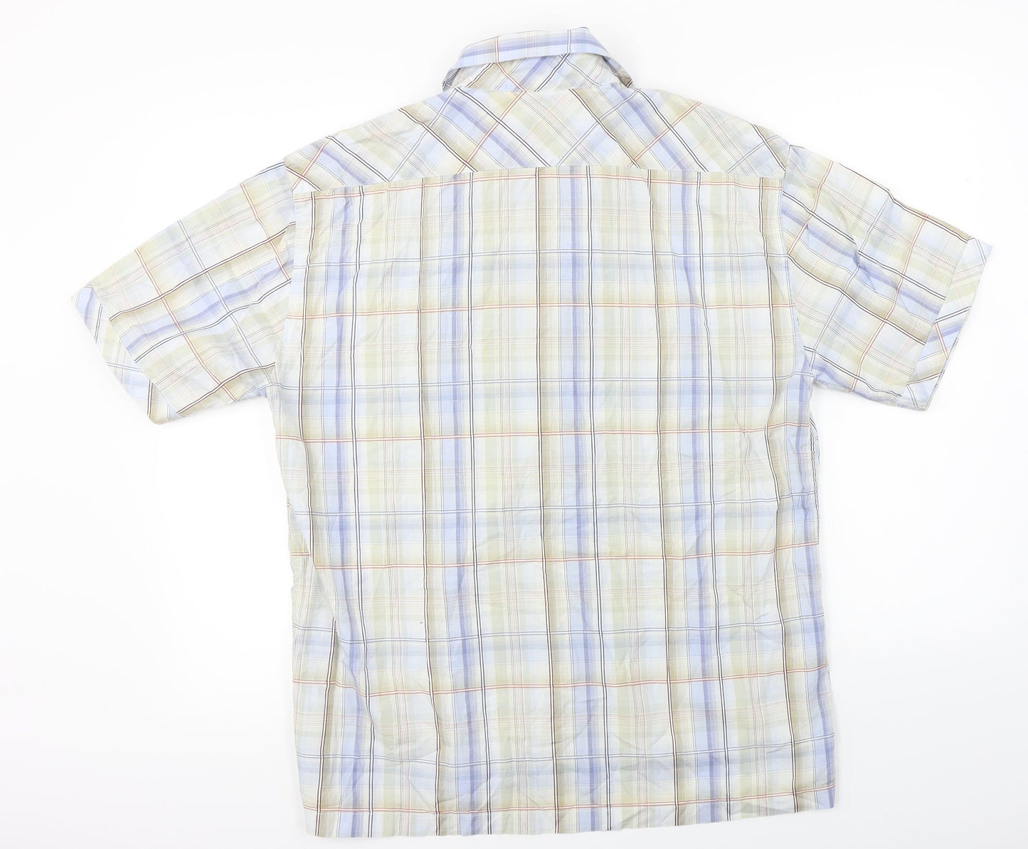 NEXT  Mens Grey Check   Button-Up Size L