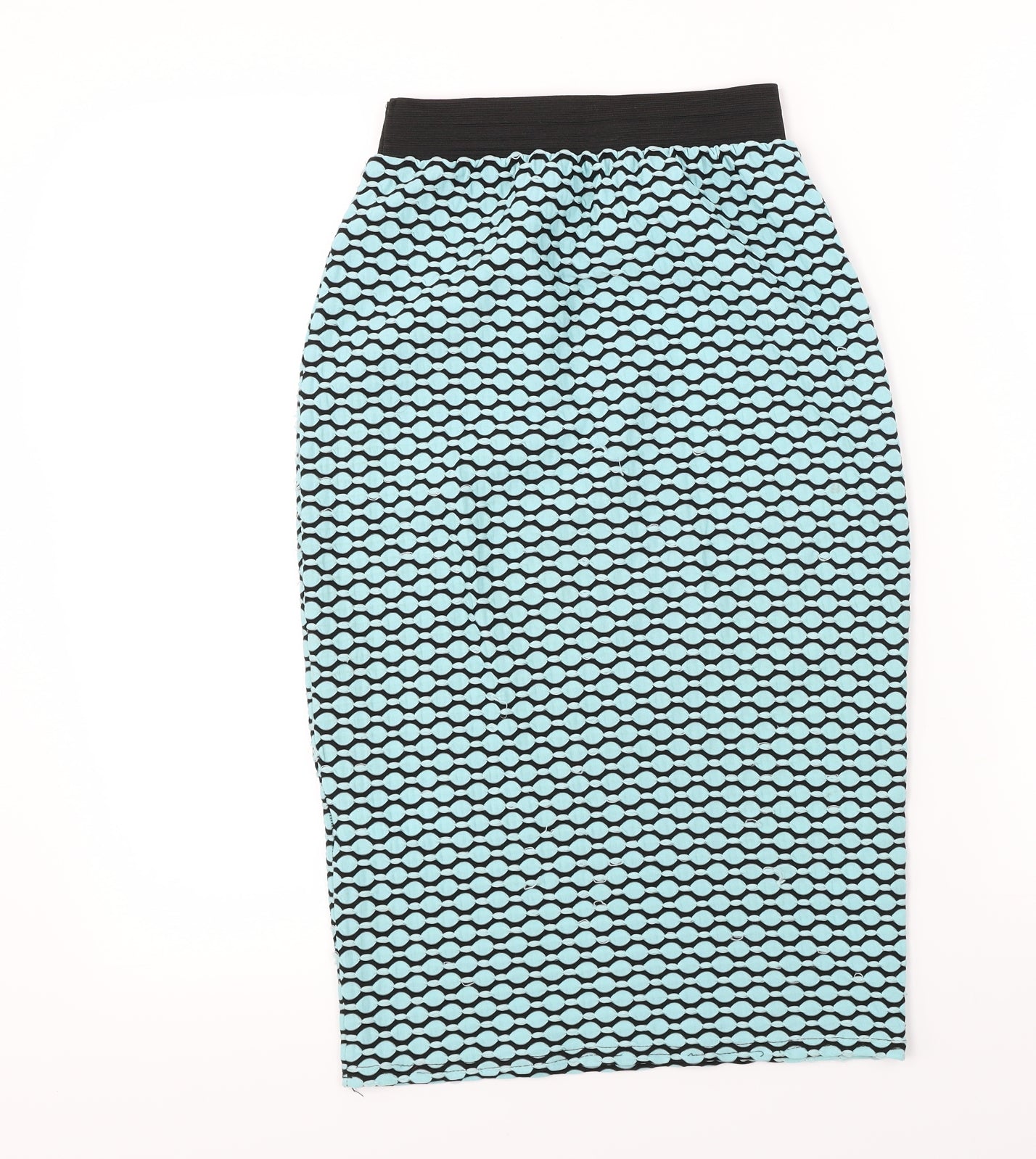 New Look  Womens Blue Polka Dot  Bandage Skirt Size 8