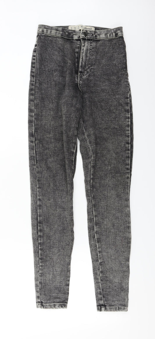 denim co Womens Grey   Skinny Jeans Size 6 L28 in