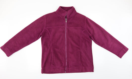 Active Womens Purple   Full Zip Jumper Size 14