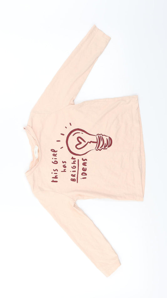 Mng  Girls Pink   Basic T-Shirt Size 5 Years