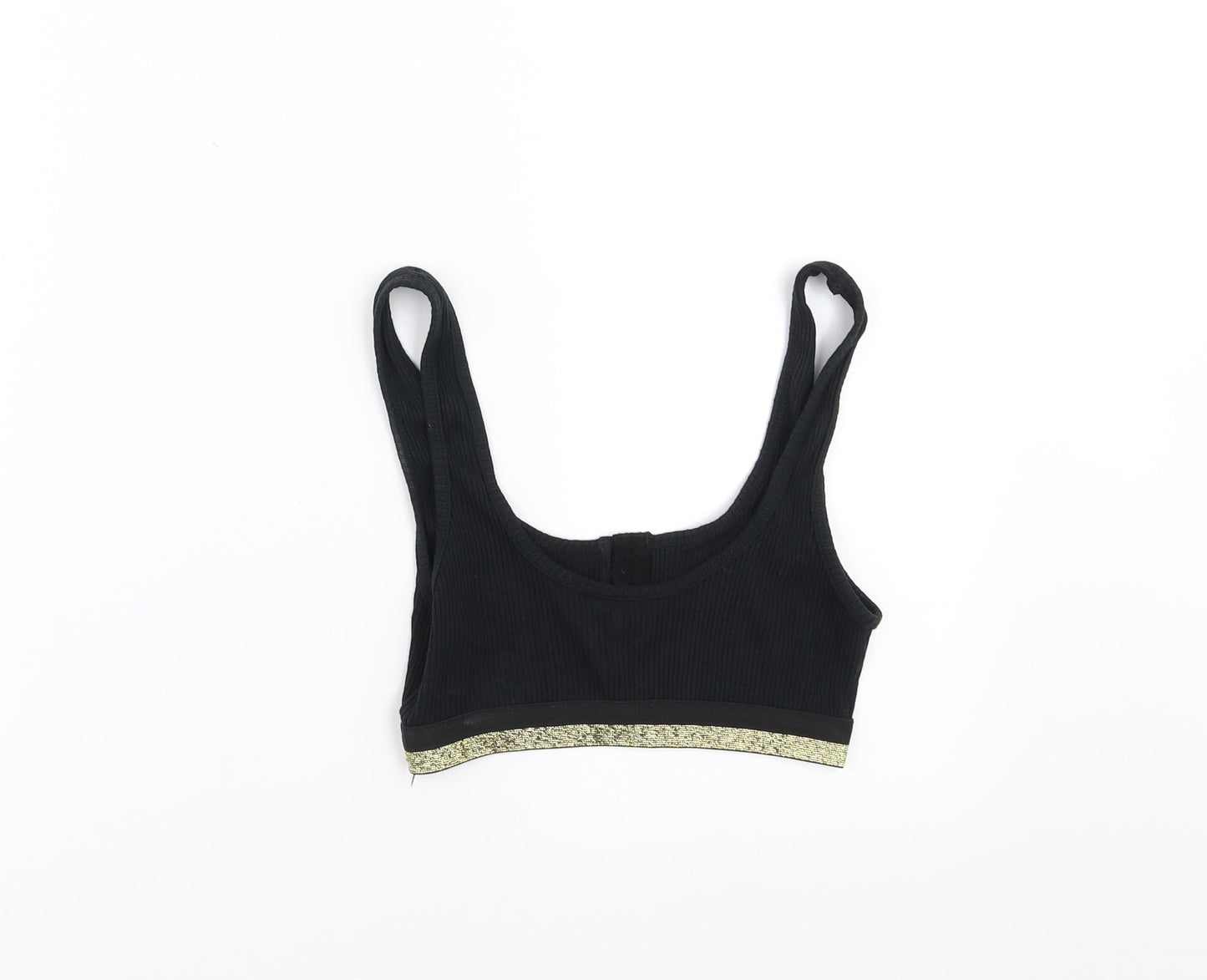 New Look Womens Black   Cropped Tank Size 8