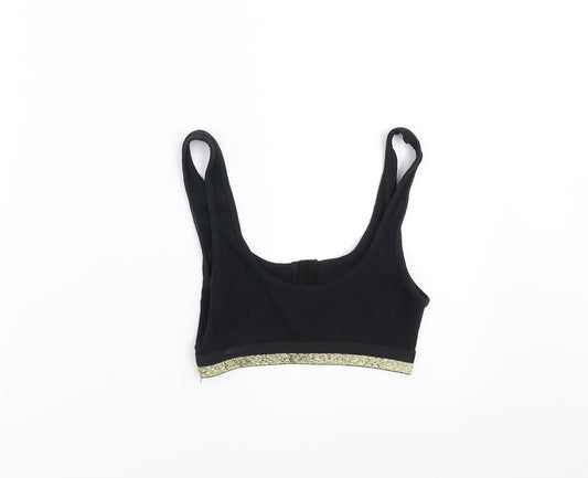 New Look Womens Black   Cropped Tank Size 8