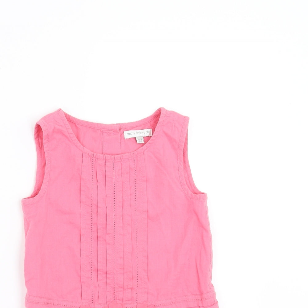 little rocha Girls Pink   Basic Blouse Size 2-3 Years