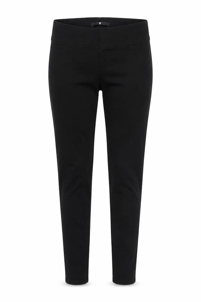 Front view of Very women’s black straight jeans, size UK 12, 25-inch leg