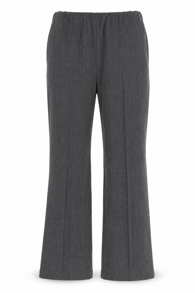 Front view of ALEXARA women’s grey trousers, size UK 10, 28-inch leg