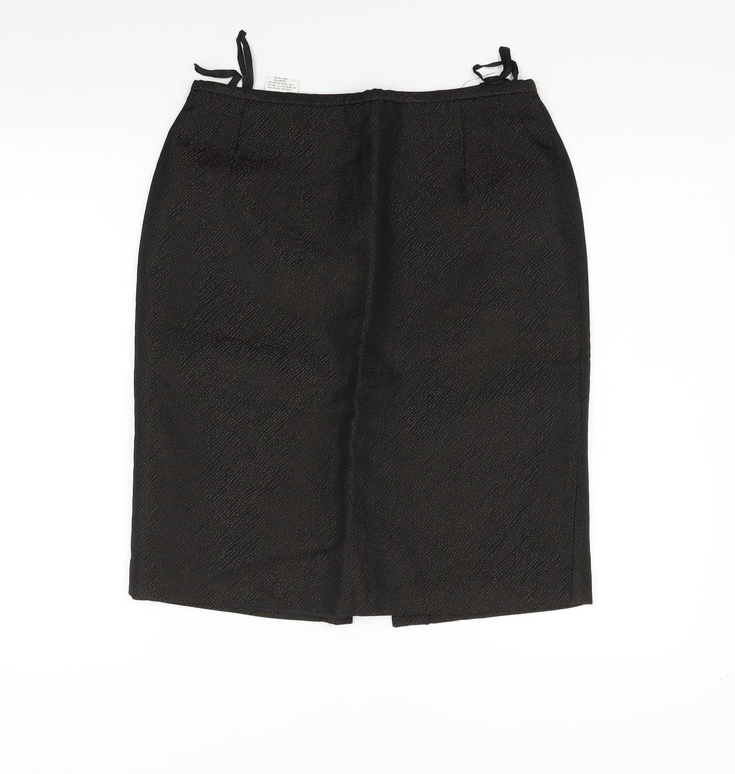 MADELENE Womens Black   Flare Skirt Size 14