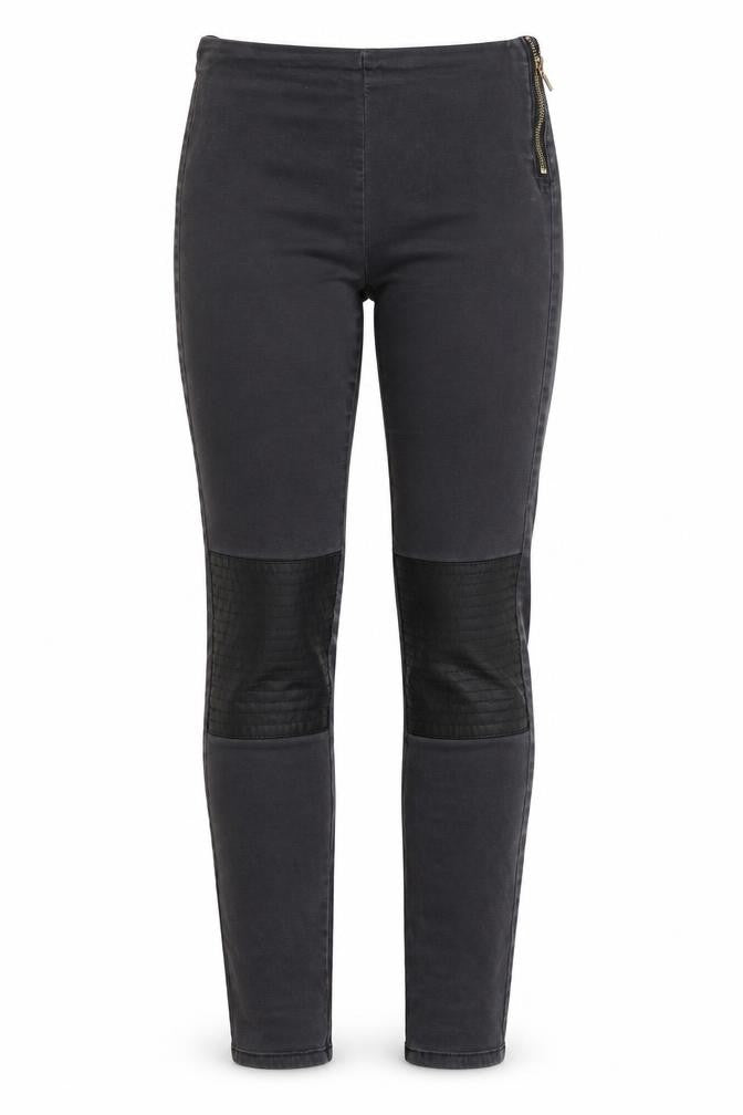 Front view of H&M girls’ grey denim jegging jeans, size 13, years