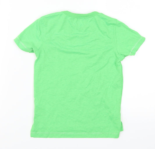 George Boys Green   Basic T-Shirt Size 3-4 Years  - Little But Loud