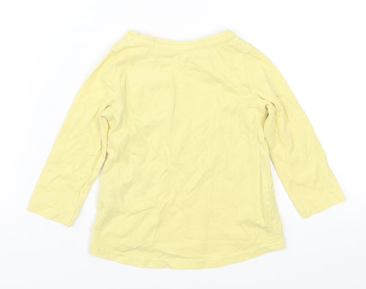 Nutmeg Girls Yellow   Basic T-Shirt Size 12-18 Months