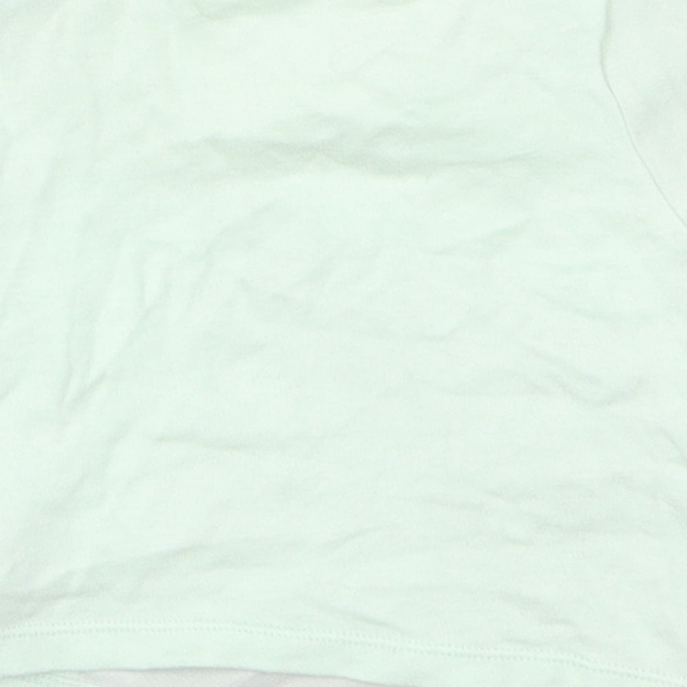 Nutmeg Girls Green   Basic T-Shirt Size 3-6 Months  - Sleepy Snuggles Bunny