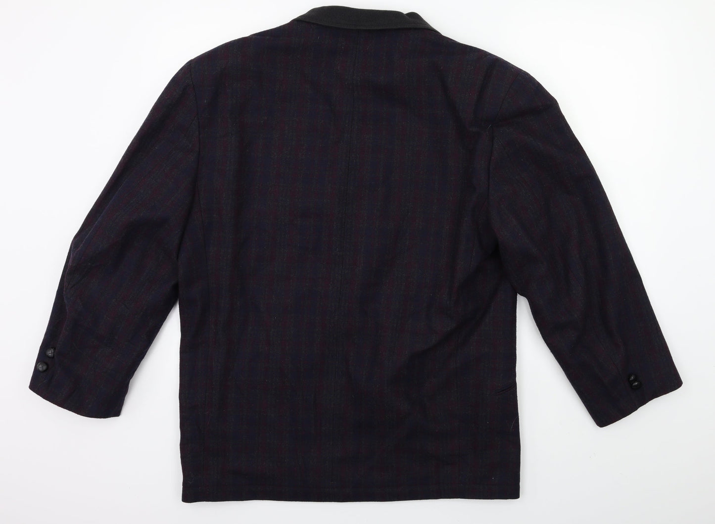 Preworn Mens Blue Striped  Jacket Suit Jacket Size 42