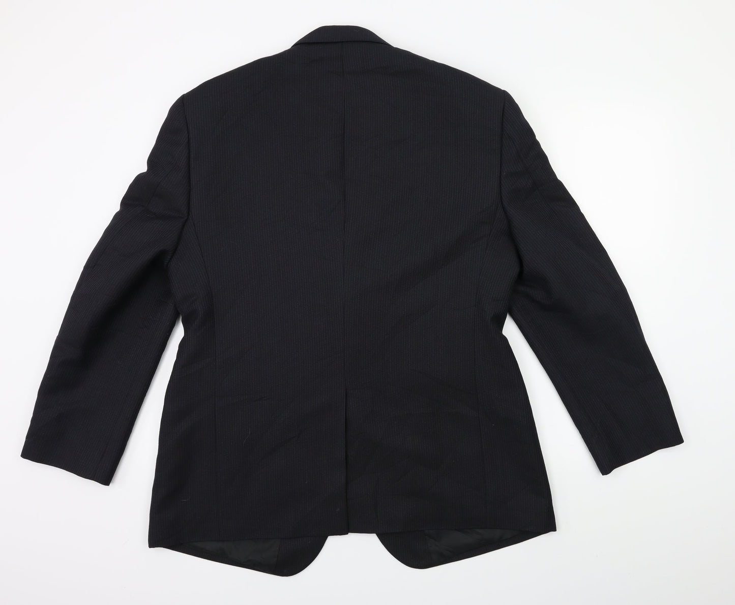 Marks and Spencer Mens Blue Striped  Jacket Suit Jacket Size 42