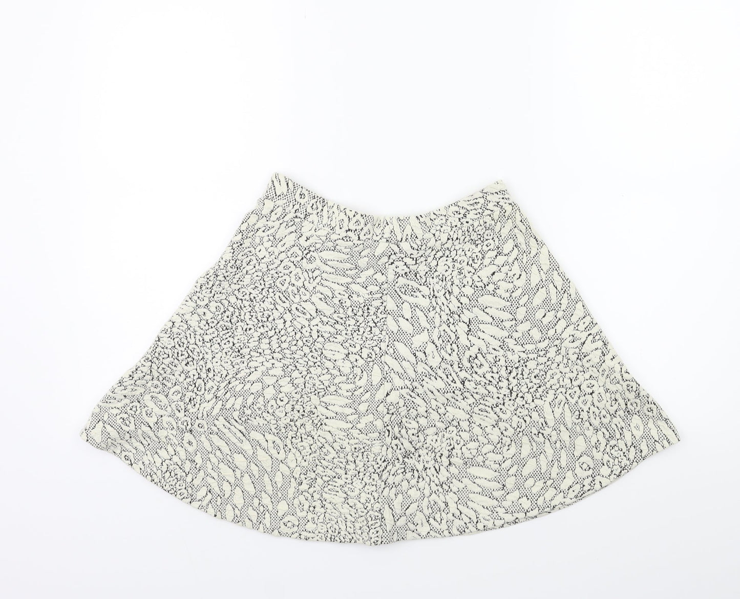 Topshop Womens Beige   Flare Skirt Size 8