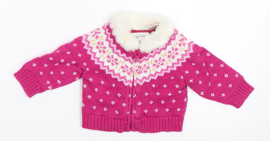 Gap Girls Pink   Jacket  Size 3-6 Months